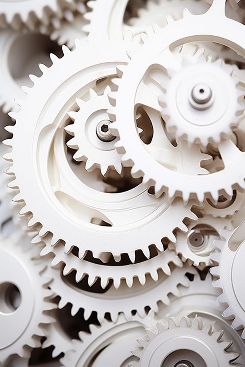 精密工厂工业机械齿轮图片 摄影图