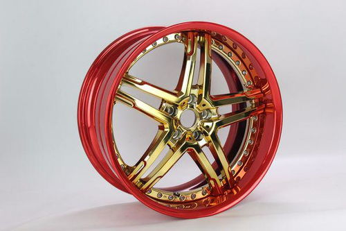 汽车轮毂电镀双色的是怎么喷镀的